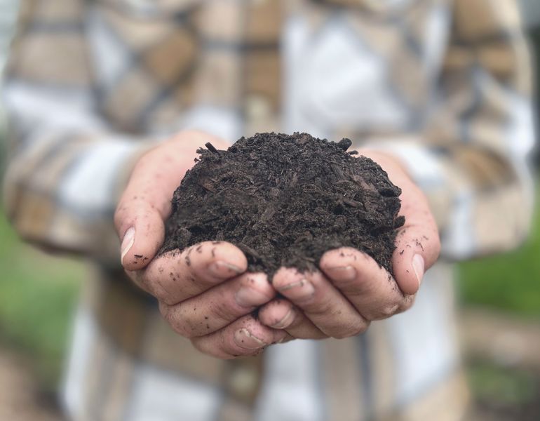Pilekompost I Hænder